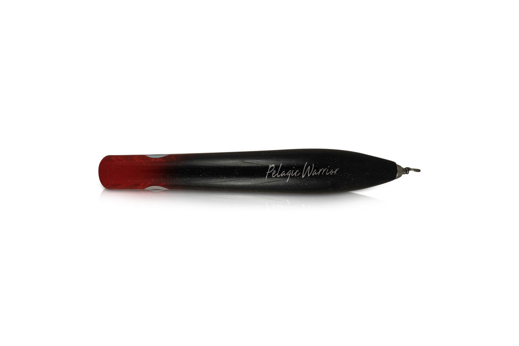 Pencil Saltwater Popper - Red Head Black - PelagicWarrior